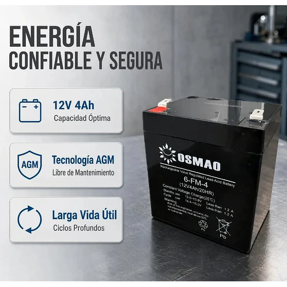 Bateria 12V 4AH/20HR 1