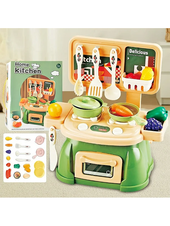 Set De Cocina Mini Verde 1