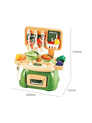 Set De Cocina Mini Verde