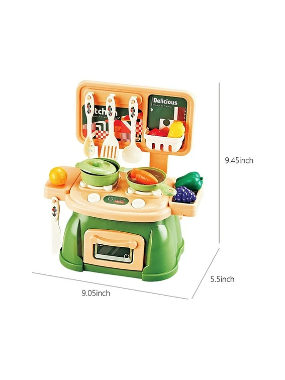 Set De Cocina Mini Verde 2