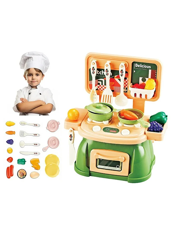 Set De Cocina Mini Verde 3