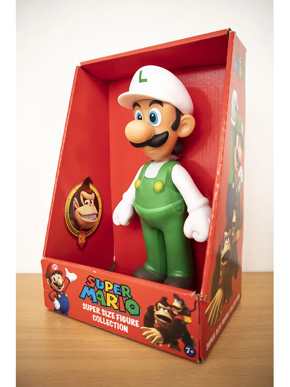 Figura Luigi Traje Blanco Grande - Super Mario  2