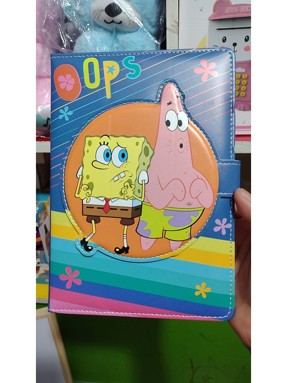AGENDA IMANTADA KAWAII AZUL BOB ESPONJA 3