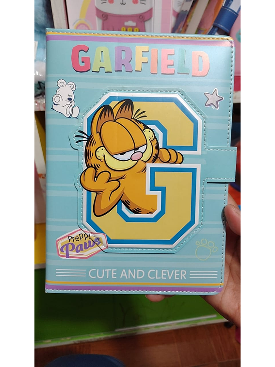 AGENDA IMANTADA KAWAII Garfielfd Turquesa 2