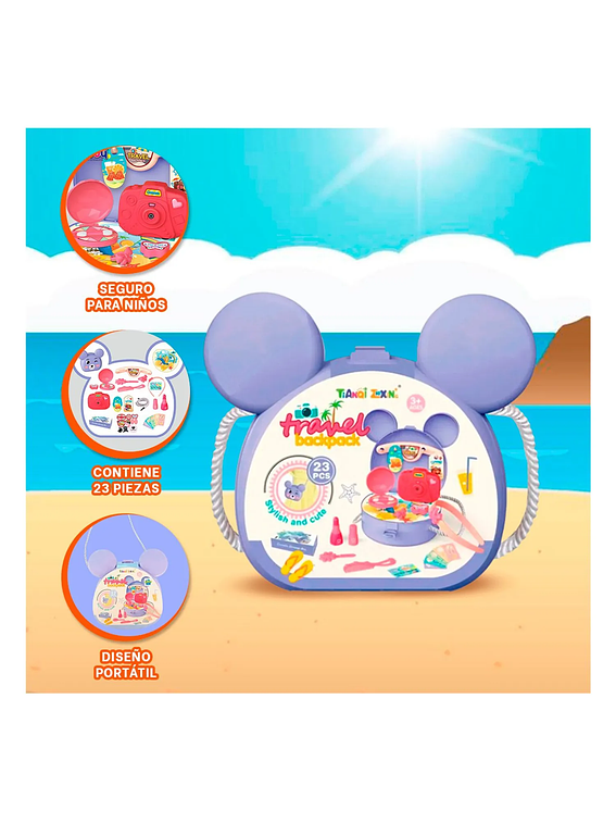 Cartera con Set de Belleza de Niñas 2