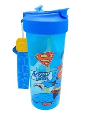 Tomatodo Shaker kawaii Superman Rosado 650 ml