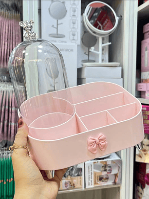 Caja De Almacenamiento De Cosméticos Multifuncional Rosa