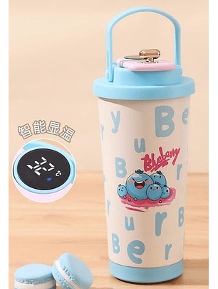 Vaso Termo Fruit Digital 500ml Celeste