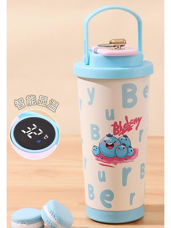 Vaso Termo Fruit Digital 500ml Celeste 3