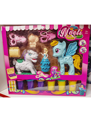 Play Toy Pony con Plastilinas Multicolor