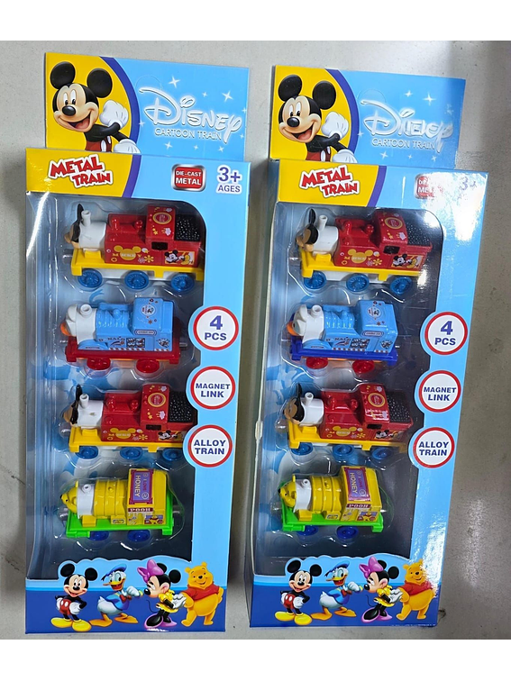Tren de metal x4 Disney Mickey 1