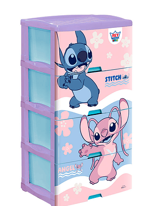 Comoda Big Box Decorada 4 Pisos Stitch