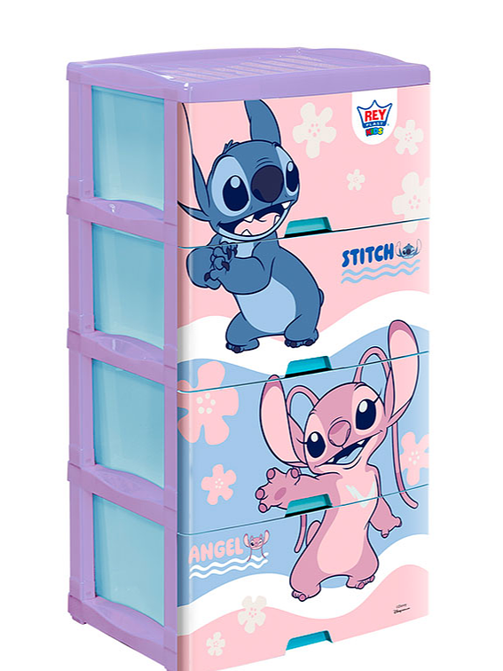 Comoda Big Box Decorada 4 Pisos Stitch 1