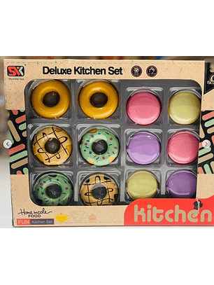 Set de comida chatarra con donas