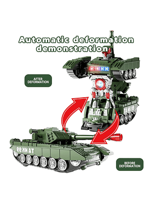 Tanque Transformable Robot Con Humo , Luz y Sonido