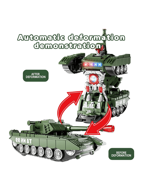 Tanque Transformable Robot Con Humo , Luz y Sonido 1