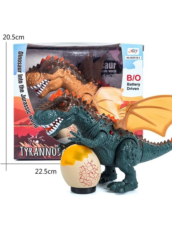 Dinosaurio Musical con Luces Bota Humo 3