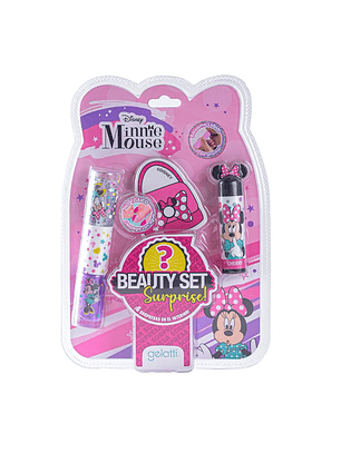 Bálsamo Labial con aroma, un brillo de labios, un espejo con forma de cartera 