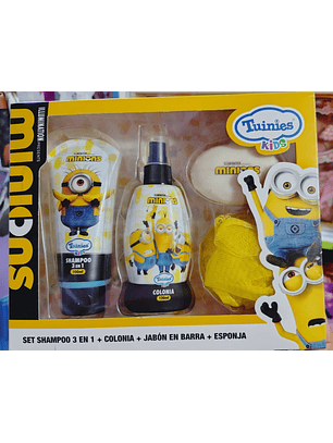 Set de baño para niños con la temática de los Minions