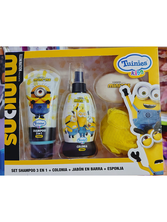 Set de baño para niños con la temática de los Minions 1