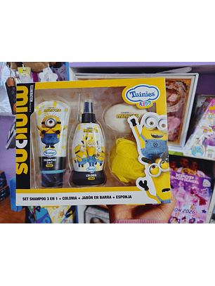 Set de baño para niños con la temática de los Minions