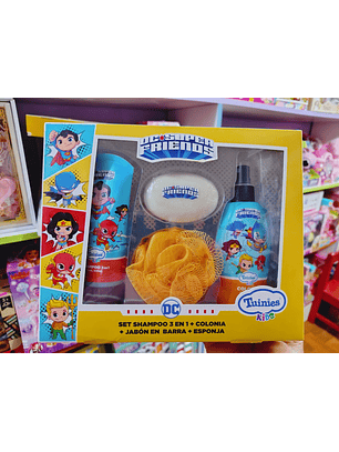 Set de baño para niños con la temática de los DC Super Friends