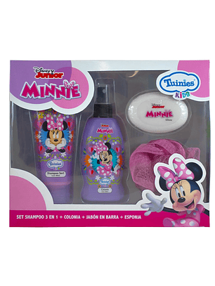 Set de baño para niños con la temática de Minnie Mouse