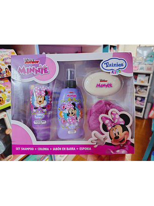 Set de baño para niños con la temática de Minnie Mouse