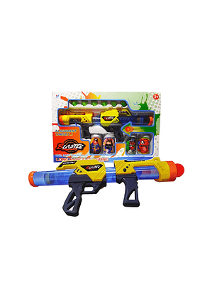 Arma de Disparos Blaster Long Range Blasting - Amarillo