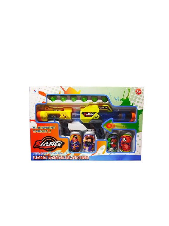 Arma de Disparos Blaster Long Range Blasting - Amarillo 2