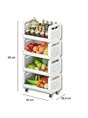Estante organizador multiuso de 4 Niveles