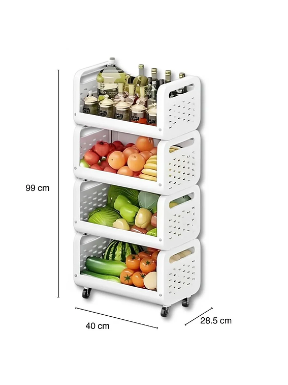 Estante organizador multiuso de 4 Niveles 2