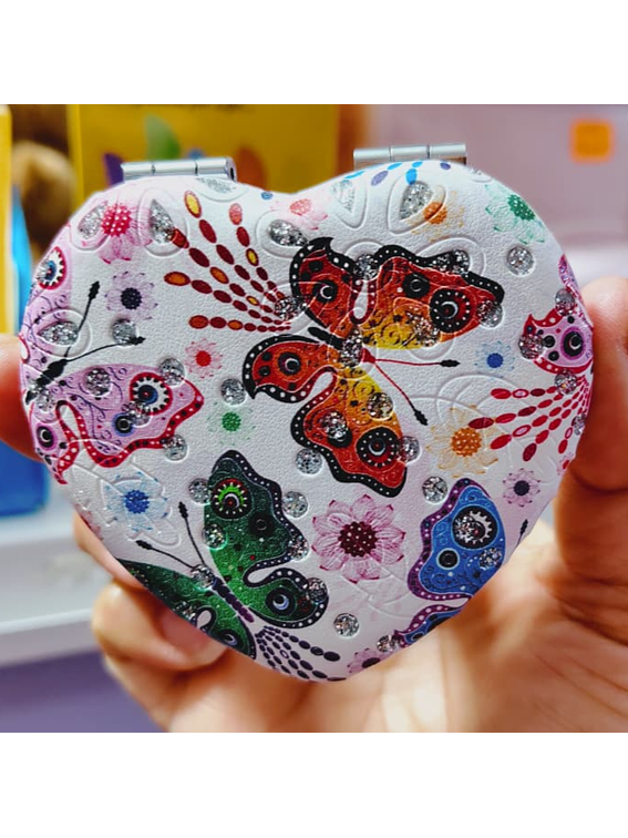 Espejo de mano Mariposas y Brillos 1