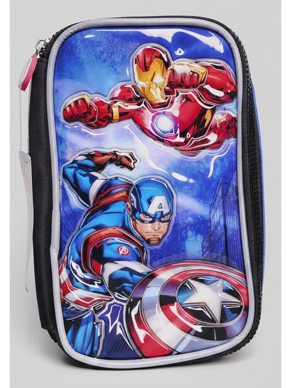 Cartuchera Escolar Avengers Marvel - Iron Man y Capitán América 1