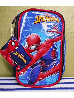 Estuche Escolar Spider-Man Marvel - Diseño 3D con Relieve.