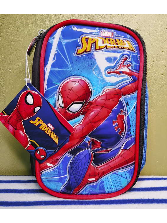 Estuche Escolar Spider-Man Marvel - Diseño 3D con Relieve. 1