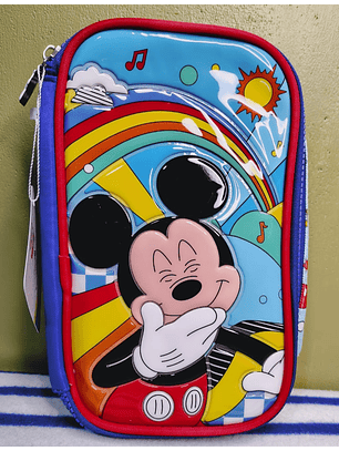 Estuche Escolar Mickey Mouse Disney - Diseño Multicolor 
