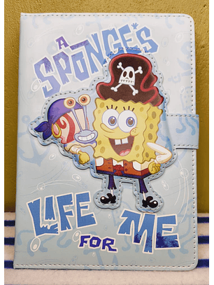 Agenda Planner Bob Esponja - Diseño Pirata con Cierre Imantado.
