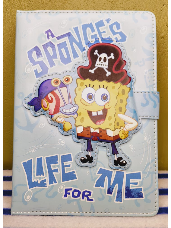 Agenda Planner Bob Esponja - Diseño Pirata con Cierre Imantado. 1