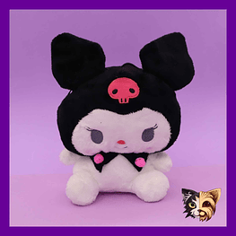 Bolso Kuromi Peluche Negro