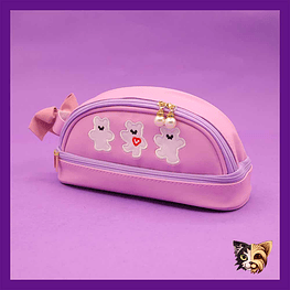 Estuche Doble Kawaii Moño