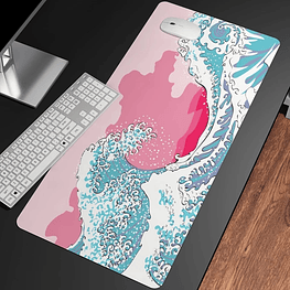 MousePad Grande Ola de Mar Rosada