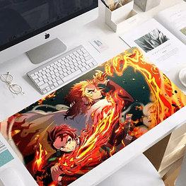 MousePad Grande Tanjiro Y Rengoku