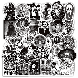 Set 10 Stickers Aleatorio Dark