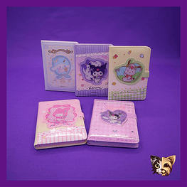 Libreta Kawaii con broche magnético