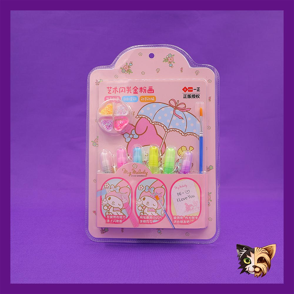 Set de Pintura Kawaii con Brillos DIY