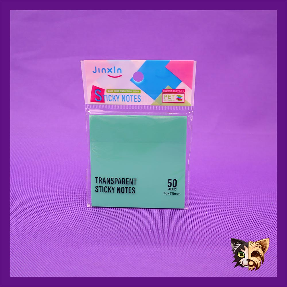 Post-it transparentes en colores