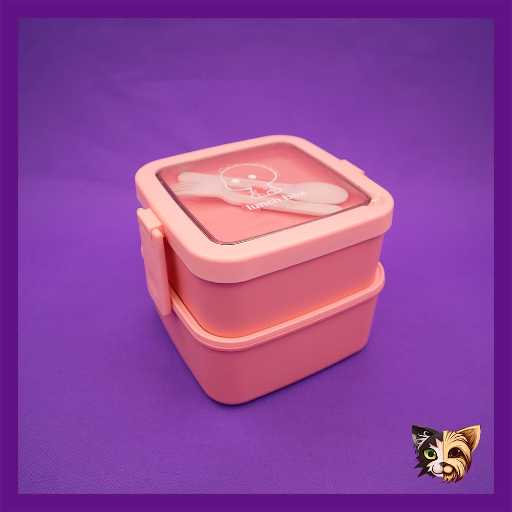 Bento box doble cuadrada