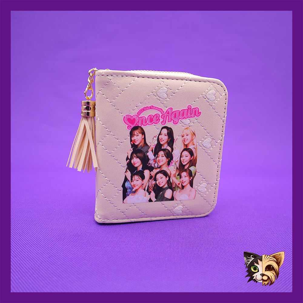 Billetera con cierre Twice