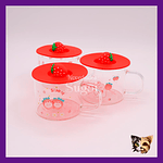 Taza transparente Frutilla